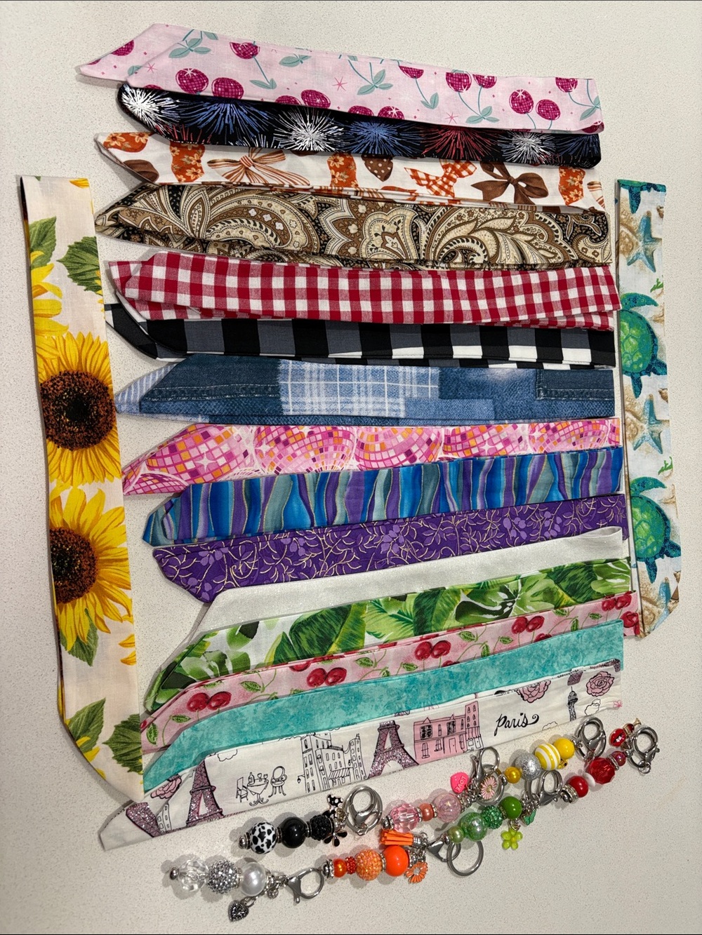 BUY 2 MIX & MATCH SPARKLY CHARMS & HOME SEWN SCARFS 2 for $30